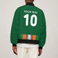 Custom Côte d'Ivoire National Football Sleeve Zip Bomber Jacket Les Elephants-Sporty Stripes - African Pride