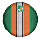 Côte d'Ivoire National Football Spare Tire Cover Les Elephants-Sporty Stripes - African Pride