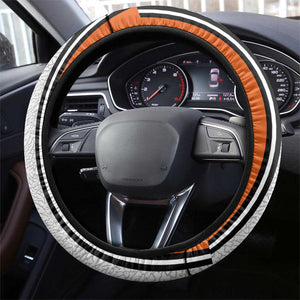 Côte d'Ivoire National Football Steering Wheel Cover Les Elephants-Sporty Stripes - African Pride