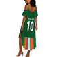 Custom Côte d'Ivoire National Football Summer Maxi Dress Les Elephants-Sporty Stripes - African Pride