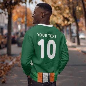 Custom Côte d'Ivoire National Football Sweatshirt Les Elephants-Sporty Stripes - African Pride