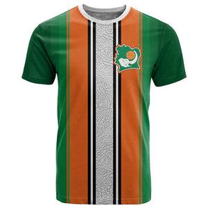 Custom Côte d'Ivoire National Football T shirt Les Elephants-Sporty Stripes - African Pride