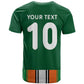 Custom Côte d'Ivoire National Football T shirt Les Elephants-Sporty Stripes - African Pride