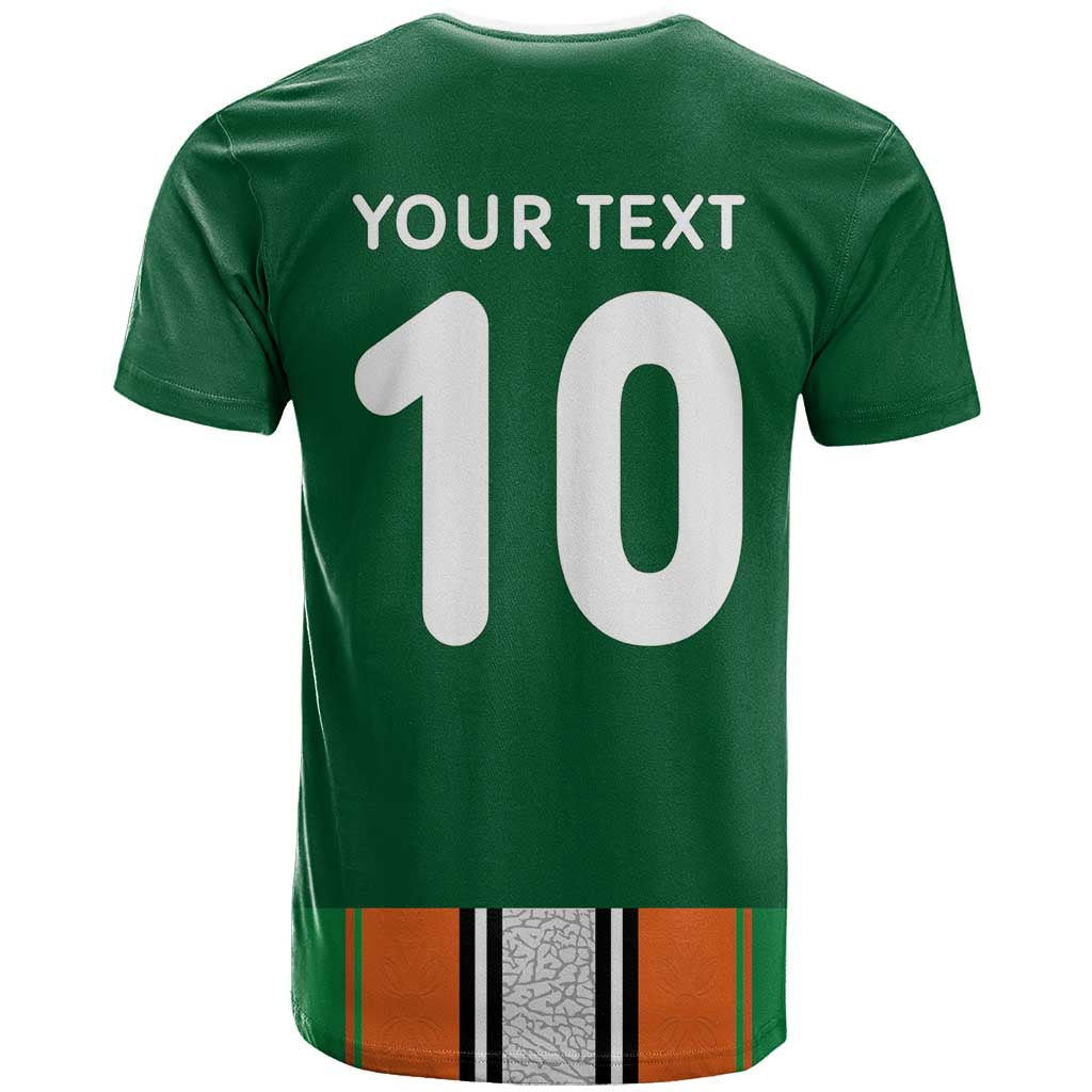 Custom Côte d'Ivoire National Football T shirt Les Elephants-Sporty Stripes - African Pride
