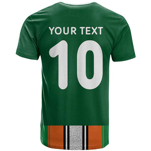 Custom Côte d'Ivoire National Football T shirt Les Elephants-Sporty Stripes LT03