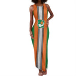 Custom Côte d'Ivoire National Football Tank Maxi Dress Les Elephants-Sporty Stripes - African Pride