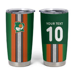 Custom Côte d'Ivoire National Football Tumbler Cup Les Elephants-Sporty Stripes - African Pride