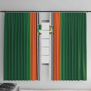 Côte d'Ivoire National Football Window Curtain Les Elephants-Sporty Stripes - African Pride