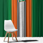 Côte d'Ivoire National Football Window Curtain Les Elephants-Sporty Stripes - African Pride