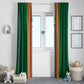 Côte d'Ivoire National Football Window Curtain Les Elephants-Sporty Stripes - African Pride