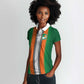 Custom Côte d'Ivoire National Football Women Polo Shirt Les Elephants-Sporty Stripes - African Pride