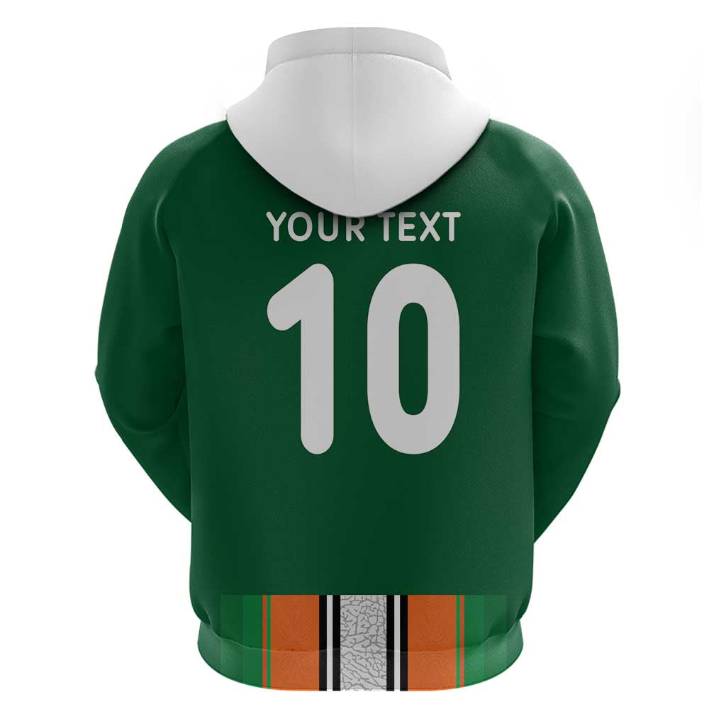 Custom Côte d'Ivoire National Football Zip Hoodie Les Elephants-Sporty Stripes - African Pride