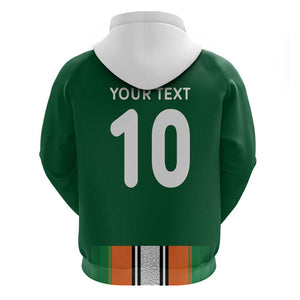 Custom Côte d'Ivoire National Football Zip Hoodie Les Elephants-Sporty Stripes - African Pride