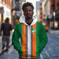 Custom Côte d'Ivoire National Football Zip Hoodie Les Elephants-Sporty Stripes - African Pride