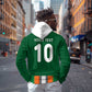 Custom Côte d'Ivoire National Football Zip Hoodie Les Elephants-Sporty Stripes - African Pride