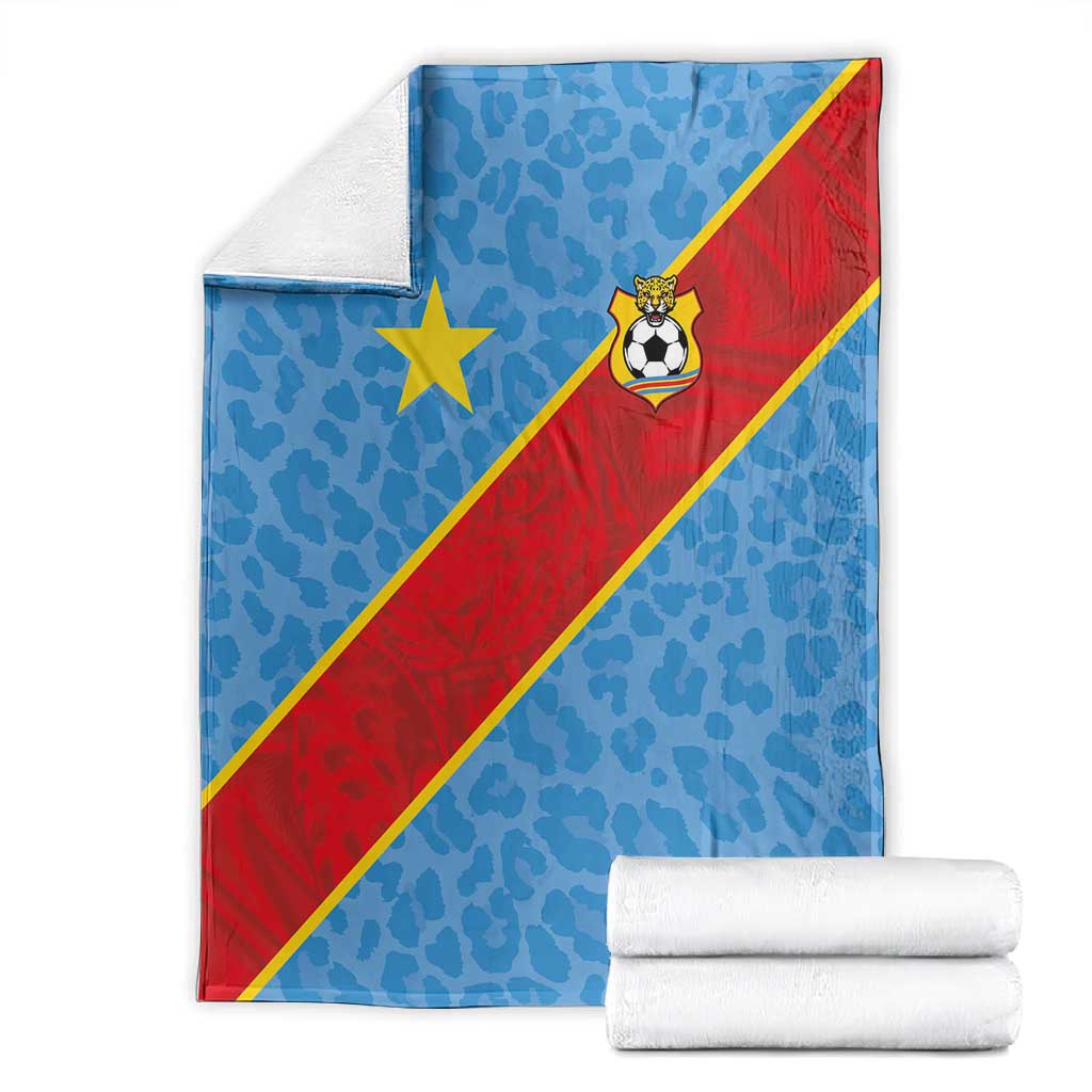 DR Congo National Football Blanket Leopards Go Glory - African Pride