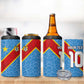 Custom DR Congo National Football 4 in 1 Can Cooler Tumbler Leopards Go Glory - African Pride