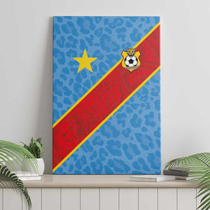 DR Congo National Football Canvas Wall Art Leopards Go Glory - African Pride