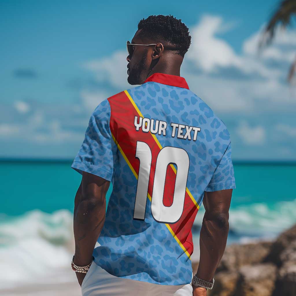 Custom DR Congo National Football Hawaiian Shirt Leopards Go Glory - African Pride