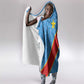 DR Congo National Football Hooded Blanket Leopards Go Glory - African Pride