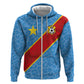 Custom DR Congo National Football Hoodie Leopards Go Glory - African Pride
