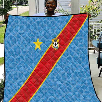 DR Congo National Football Quilt Leopards Go Glory - African Pride