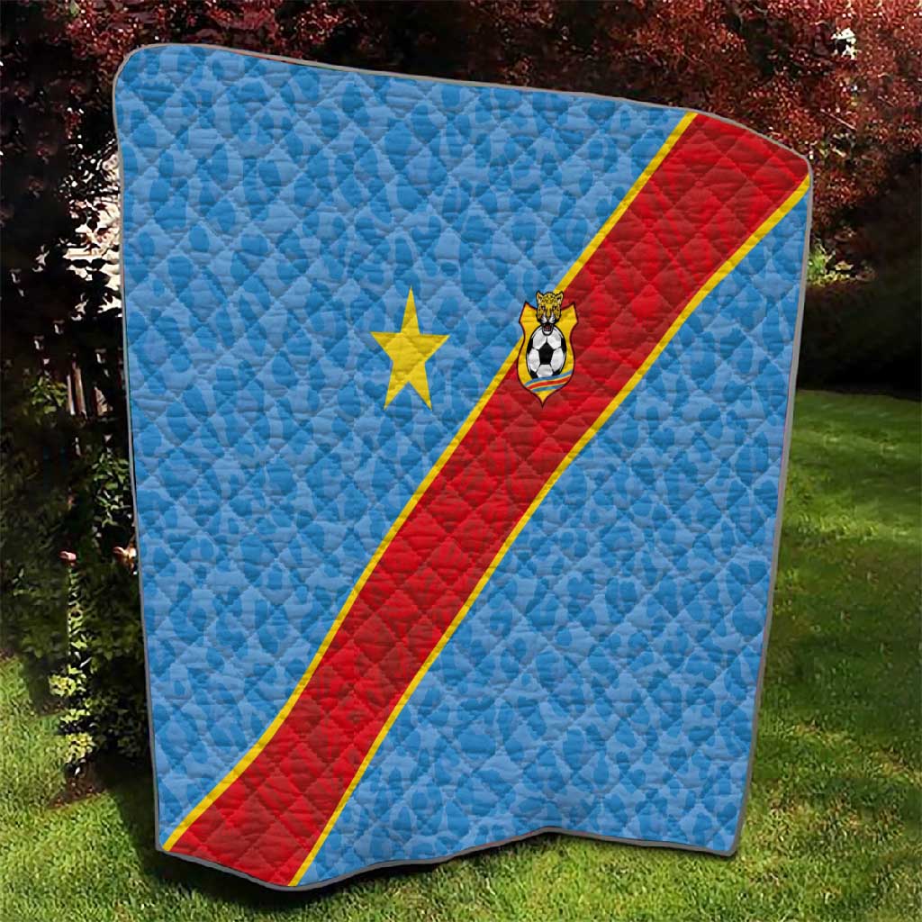 DR Congo National Football Quilt Leopards Go Glory - African Pride
