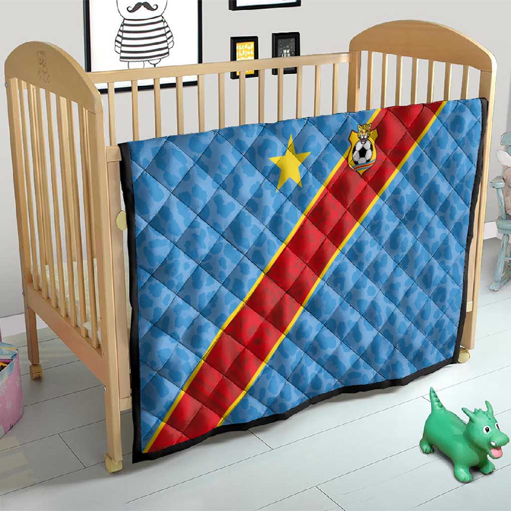 DR Congo National Football Quilt Leopards Go Glory - African Pride