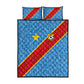 DR Congo National Football Quilt Bed Set Leopards Go Glory - African Pride