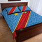 DR Congo National Football Quilt Bed Set Leopards Go Glory - African Pride