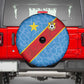 DR Congo National Football Spare Tire Cover Leopards Go Glory - African Pride