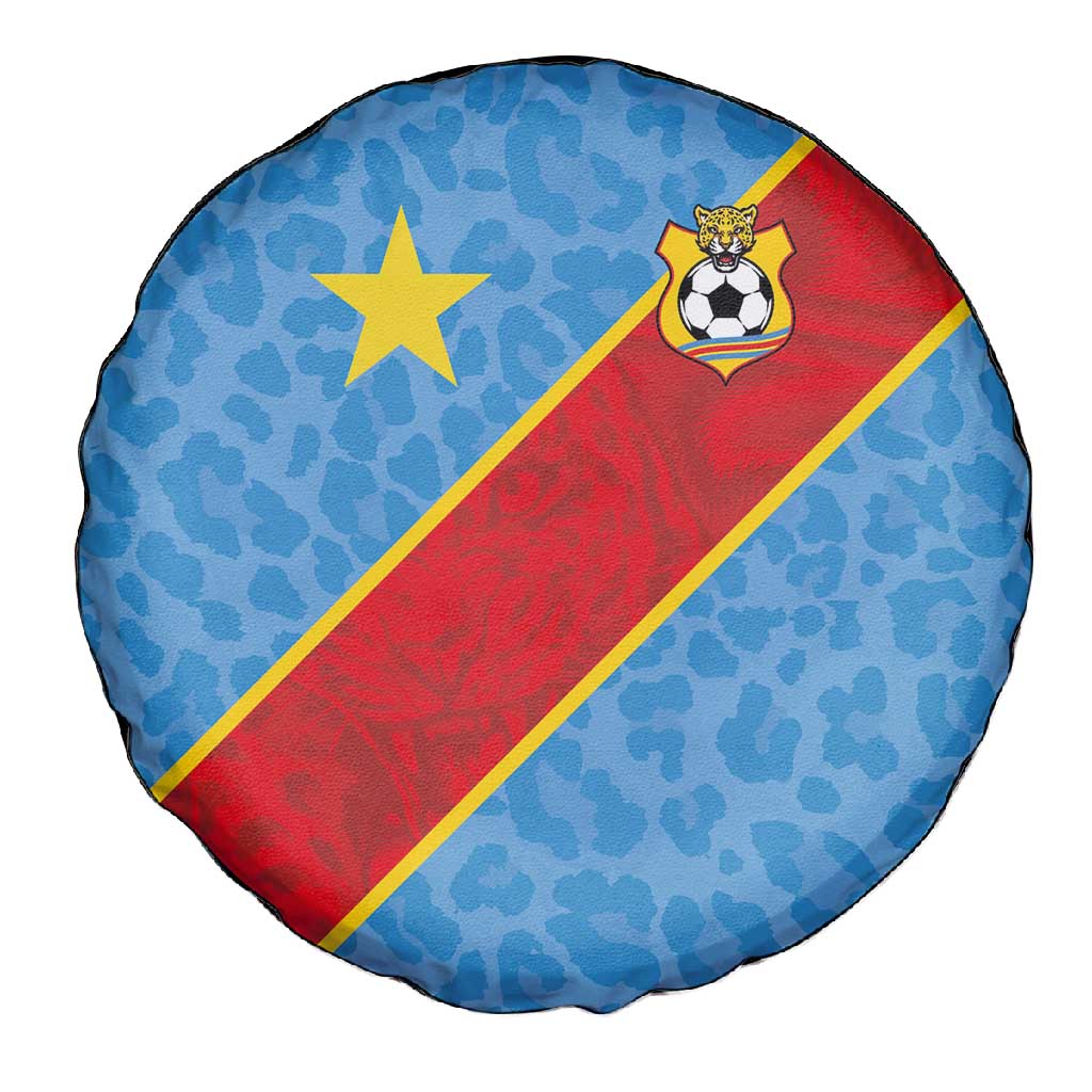 DR Congo National Football Spare Tire Cover Leopards Go Glory - African Pride