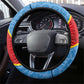 DR Congo National Football Steering Wheel Cover Leopards Go Glory - African Pride