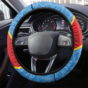 DR Congo National Football Steering Wheel Cover Leopards Go Glory - African Pride