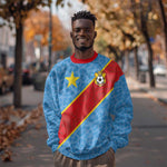 Custom DR Congo National Football Sweatshirt Leopards Go Glory - African Pride