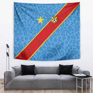 DR Congo National Football Tapestry Leopards Go Glory - African Pride