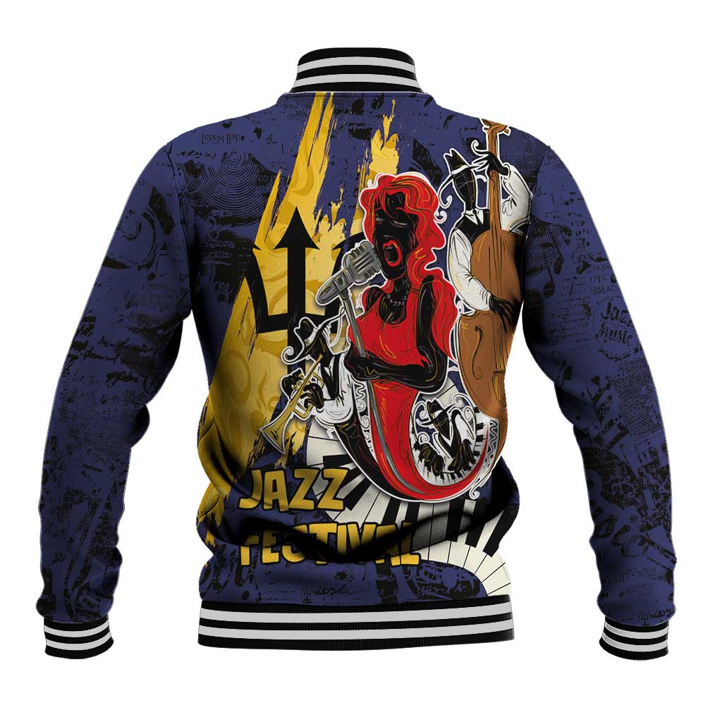 Afro-Barbados Jazz Festival Baseball Jacket Abstract Jazz Art