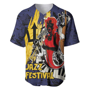 Afro-Barbados Jazz Festival Baseball Jersey Abstract Jazz Art