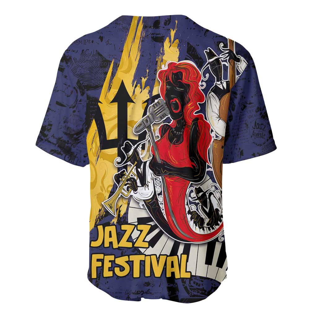 Afro-Barbados Jazz Festival Baseball Jersey Abstract Jazz Art