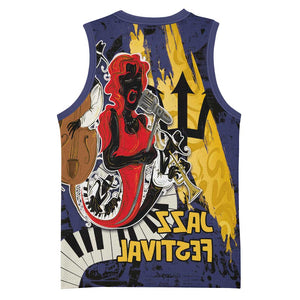 Afro-Barbados Jazz Festival Basketball Jersey Abstract Jazz Art - African Pride