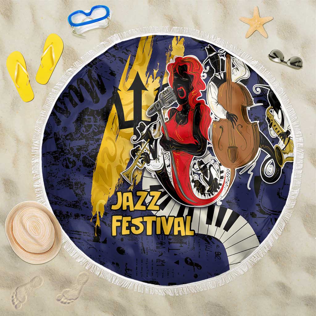 Afro-Barbados Jazz Festival Beach Blanket Abstract Jazz Art