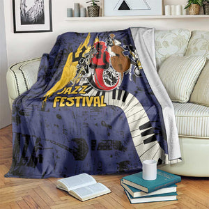 Afro-Barbados Jazz Festival Blanket Abstract Jazz Art