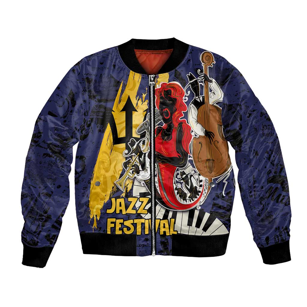 Afro-Barbados Jazz Festival Bomber Jacket Abstract Jazz Art