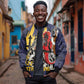 Afro-Barbados Jazz Festival Bomber Jacket Abstract Jazz Art