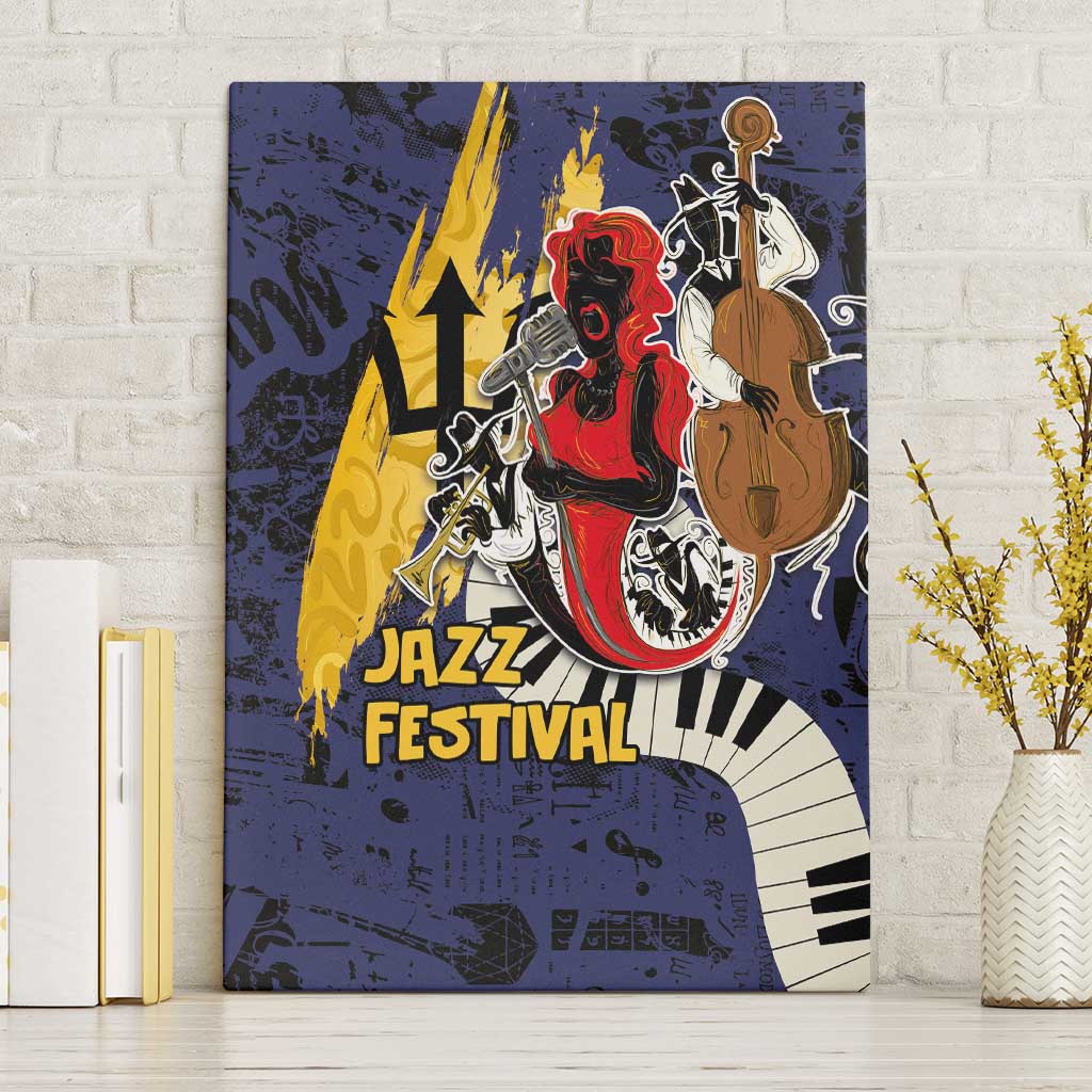 Afro-Barbados Jazz Festival Canvas Wall Art Abstract Jazz Art