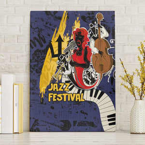 Afro-Barbados Jazz Festival Canvas Wall Art Abstract Jazz Art