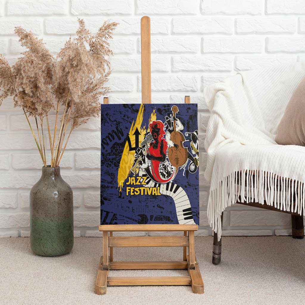Afro-Barbados Jazz Festival Canvas Wall Art Abstract Jazz Art