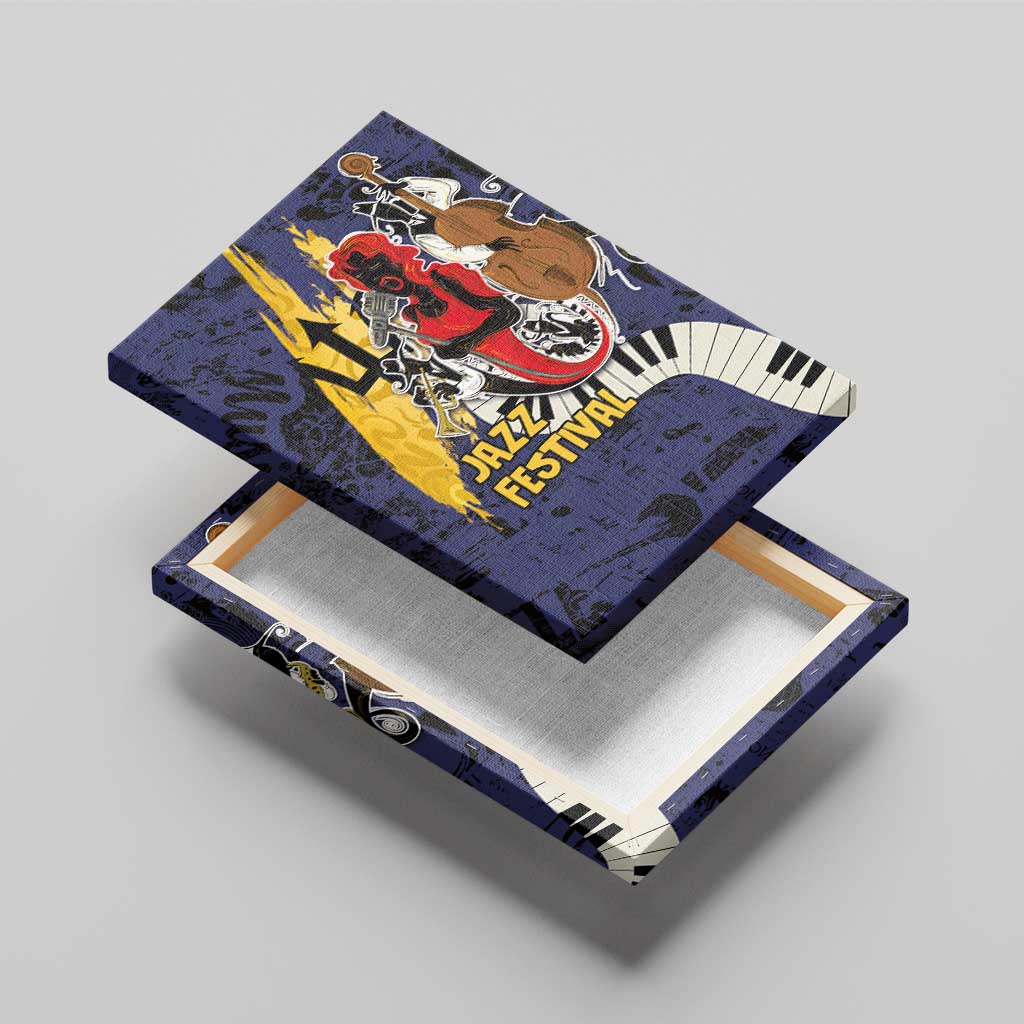 Afro-Barbados Jazz Festival Canvas Wall Art Abstract Jazz Art