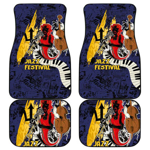 Afro-Barbados Jazz Festival Car Mats Abstract Jazz Art