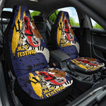 Afro-Barbados Jazz Festival Car Seat Cover Abstract Jazz Art